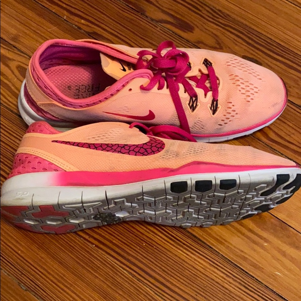 Pink Nike sneakers